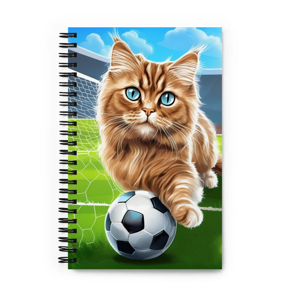 PugMug Custom Tabby Persian Cat Spiral Notebook