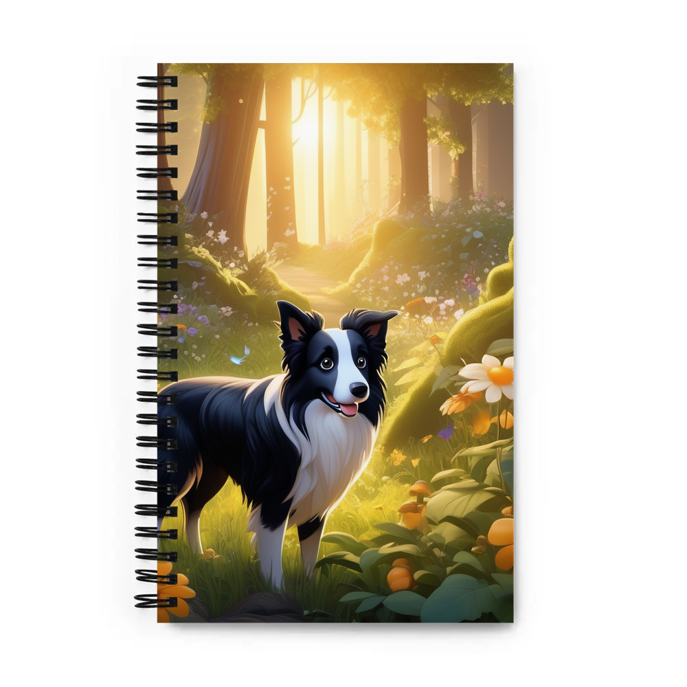 PugMug Custom Border Collie Spiral Notebook