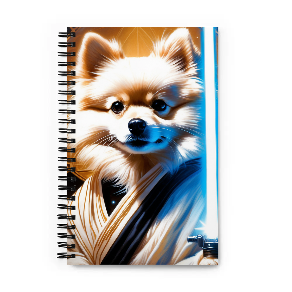 PugMug Custom White Pomeranian Spiral Notebook