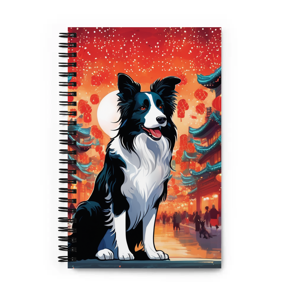 PugMug Custom Border Collie Spiral Notebook