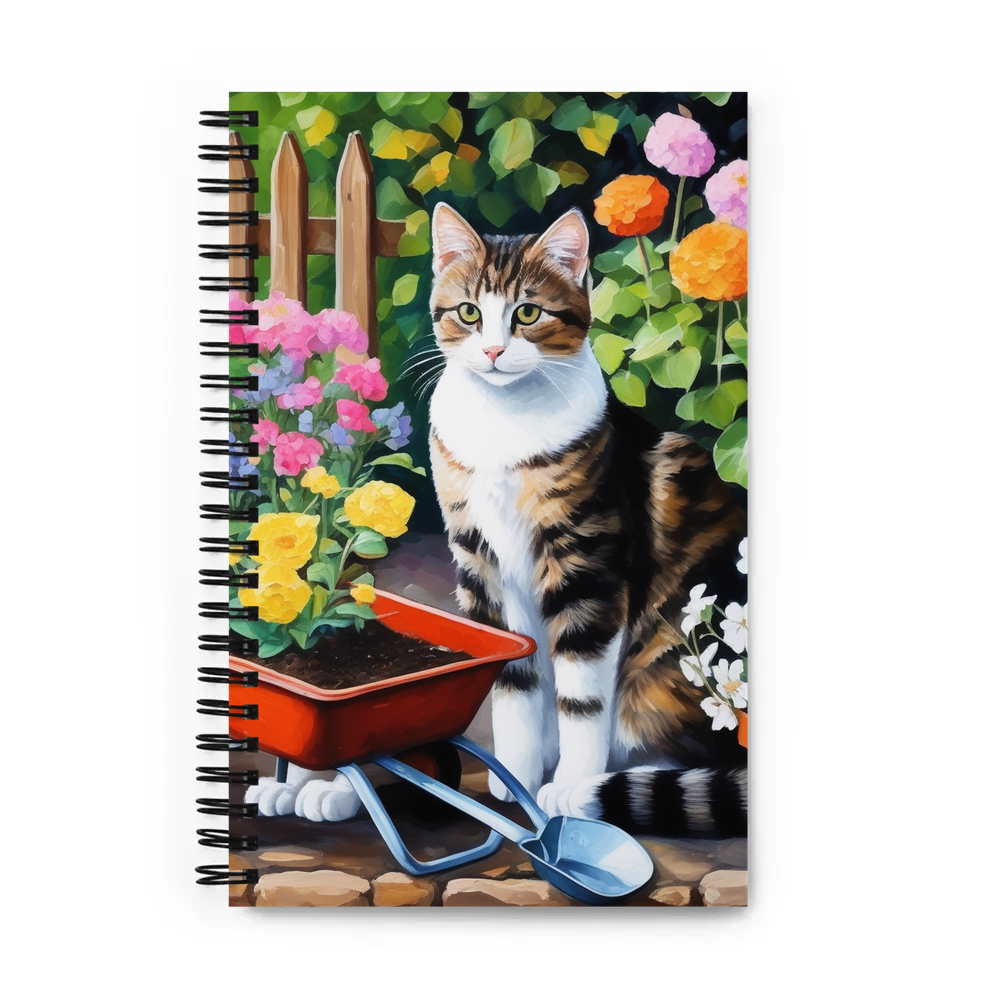 PugMug Custom Tabby Companion Cat Spiral Notebook