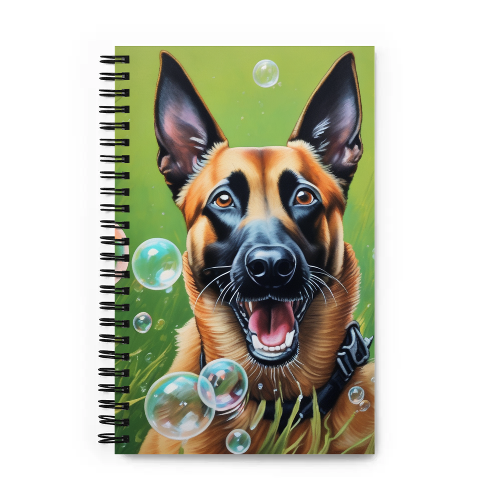 PugMug Custom Belgian Malinois Spiral Notebook