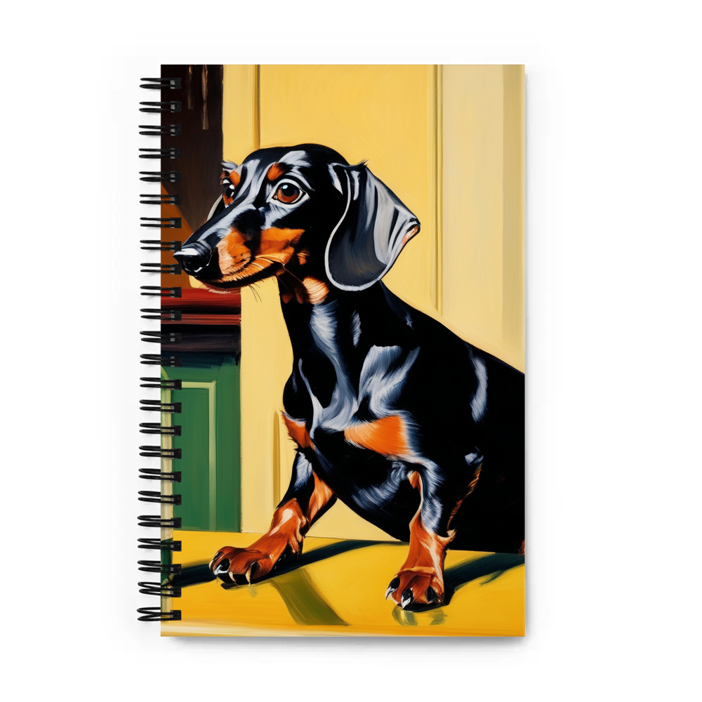 PugMug Custom Black Dachshund Spiral Notebook