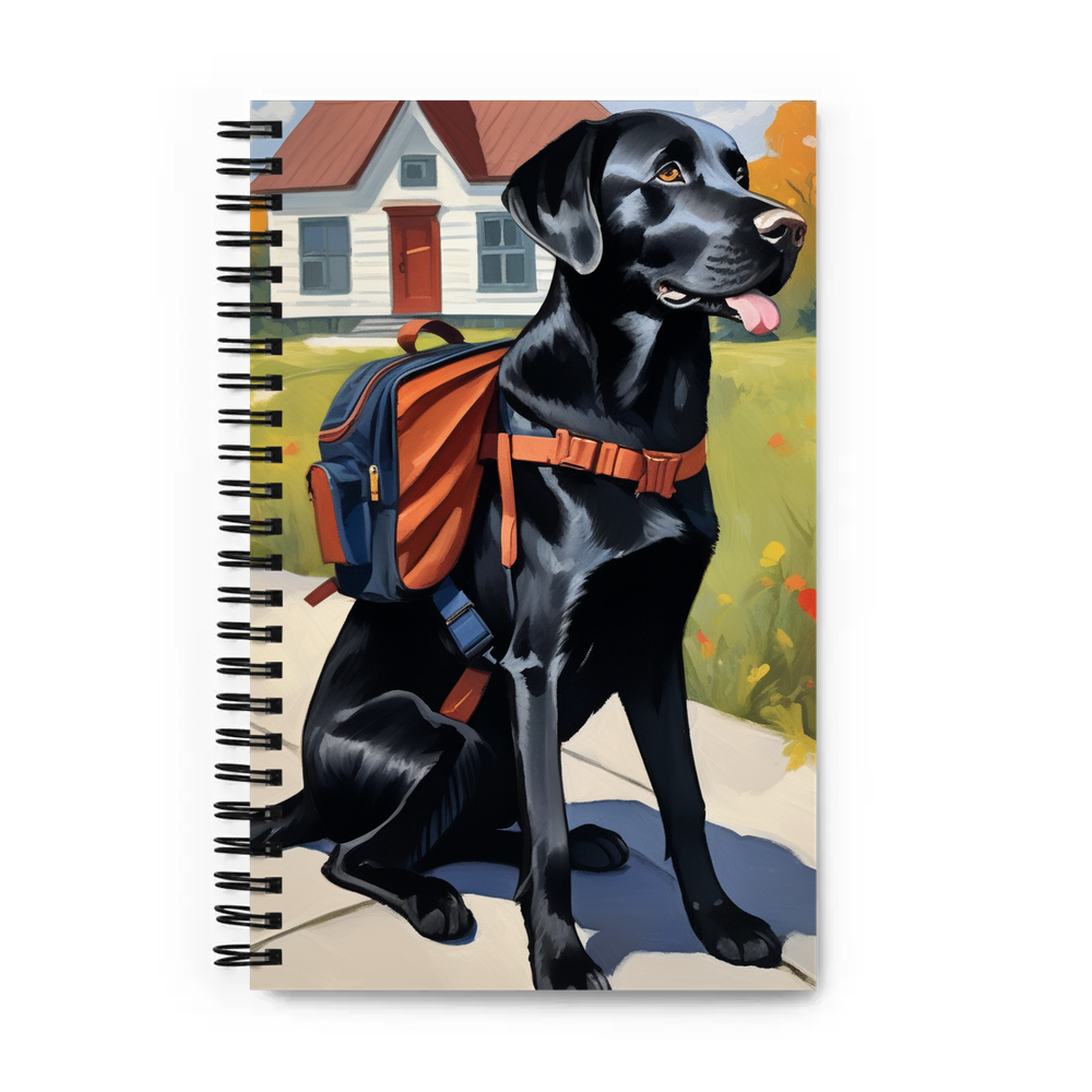 PugMug Custom Black Labrador Retriever Spiral Notebook