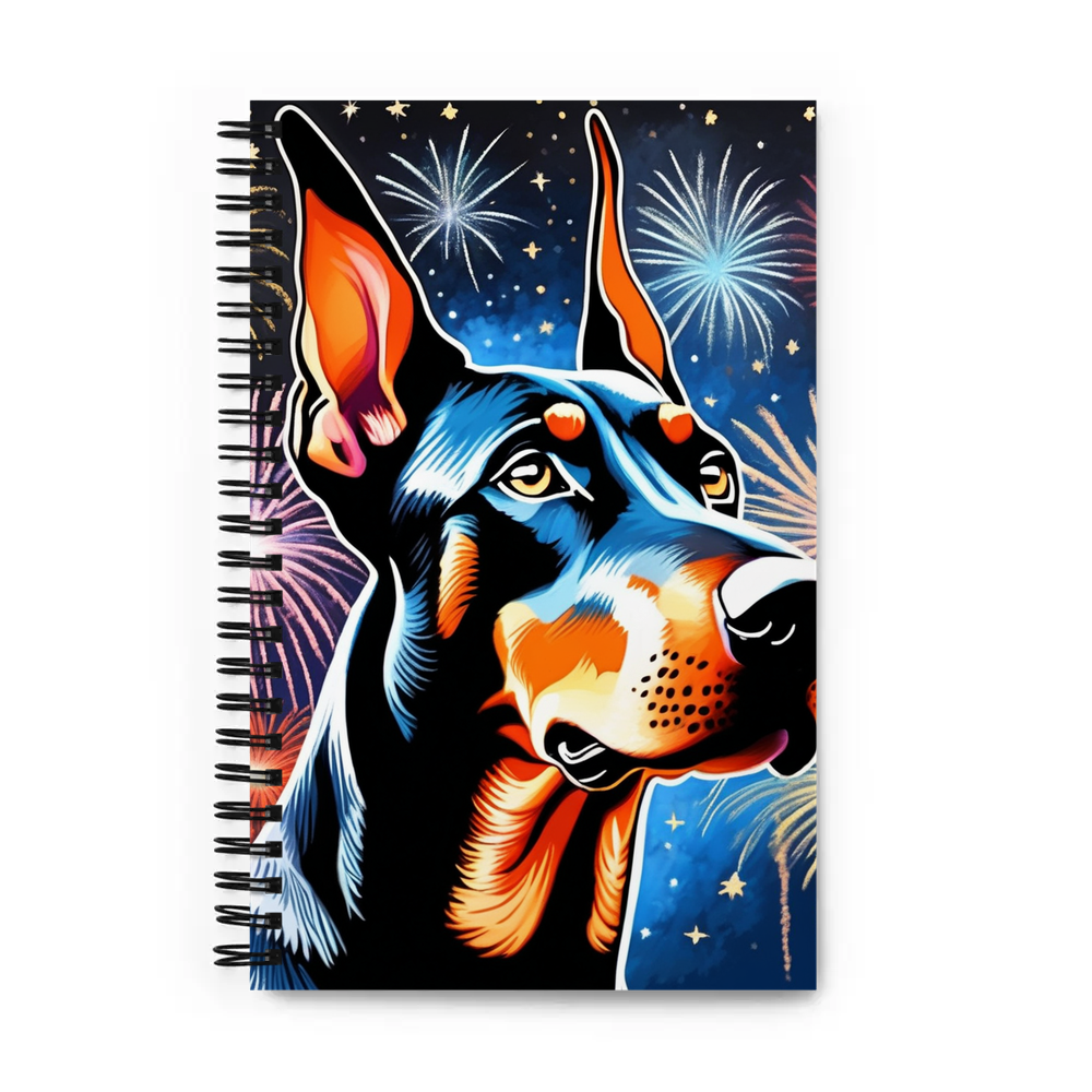 PugMug Custom Doberman Pinscher Spiral Notebook