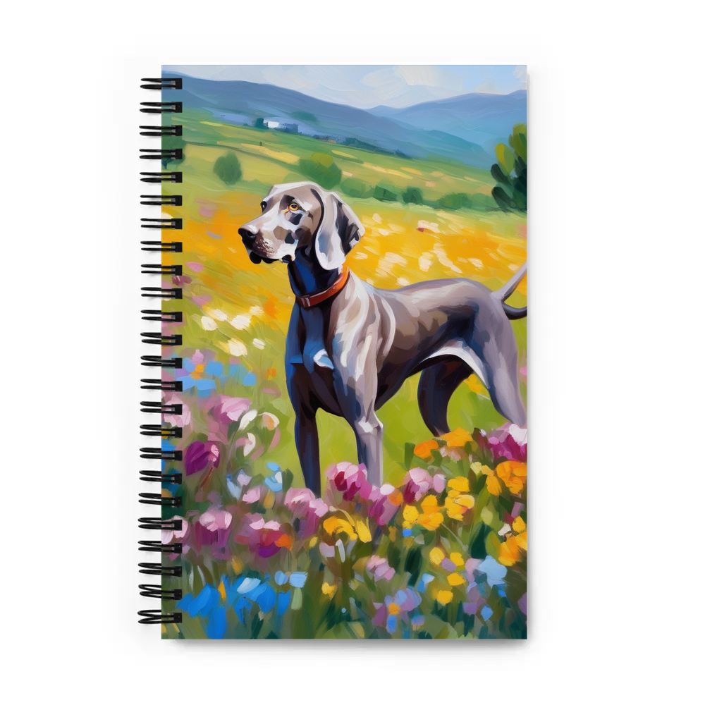 PugMug Custom Weimaraner Spiral Notebook