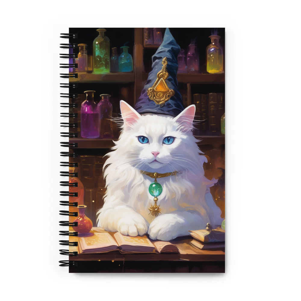 PugMug Custom White Ragdoll Cat Spiral Notebook