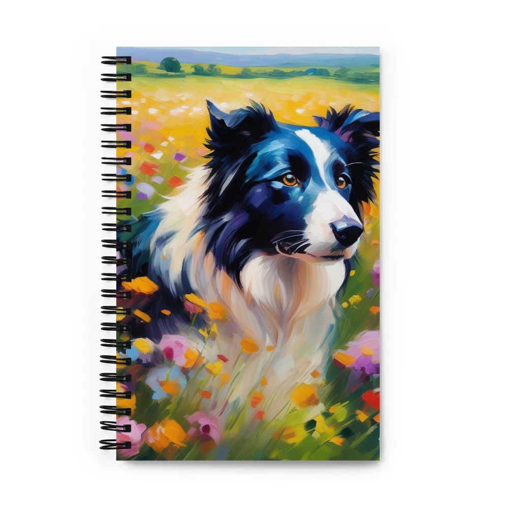 PugMug Custom Border Collie Spiral Notebook