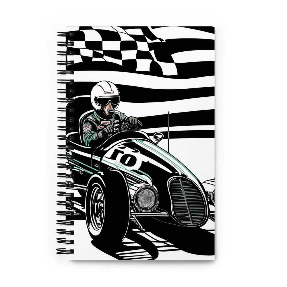 PugMug Custom Black Dachshund Spiral Notebook