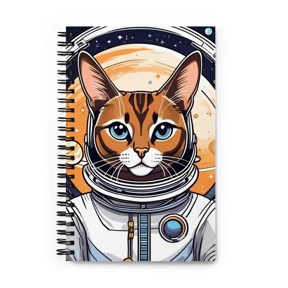PugMug Custom Tabby Abyssinian Cat Spiral Notebook