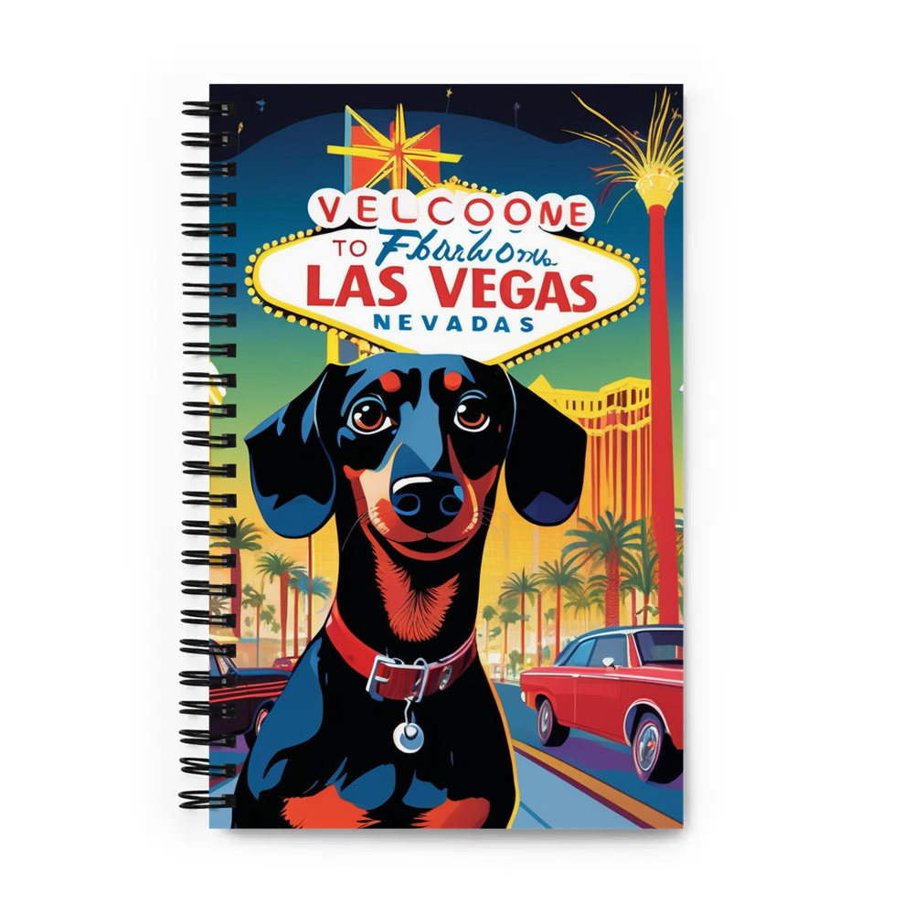 PugMug Custom Black Dachshund Spiral Notebook