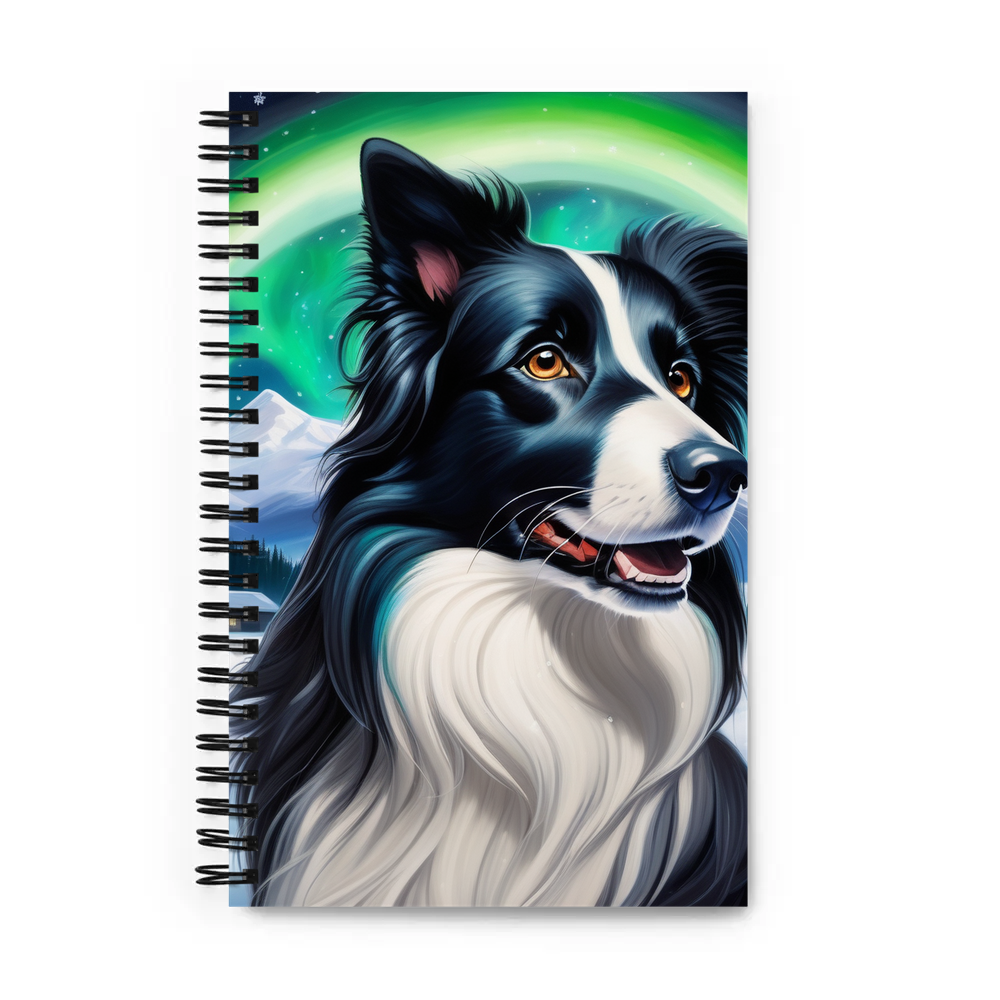 PugMug Custom Border Collie Spiral Notebook
