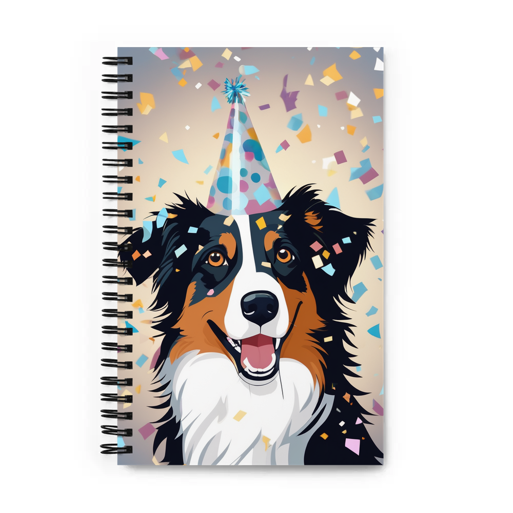 PugMug Custom Australian Shepherd Dog Spiral Notebook