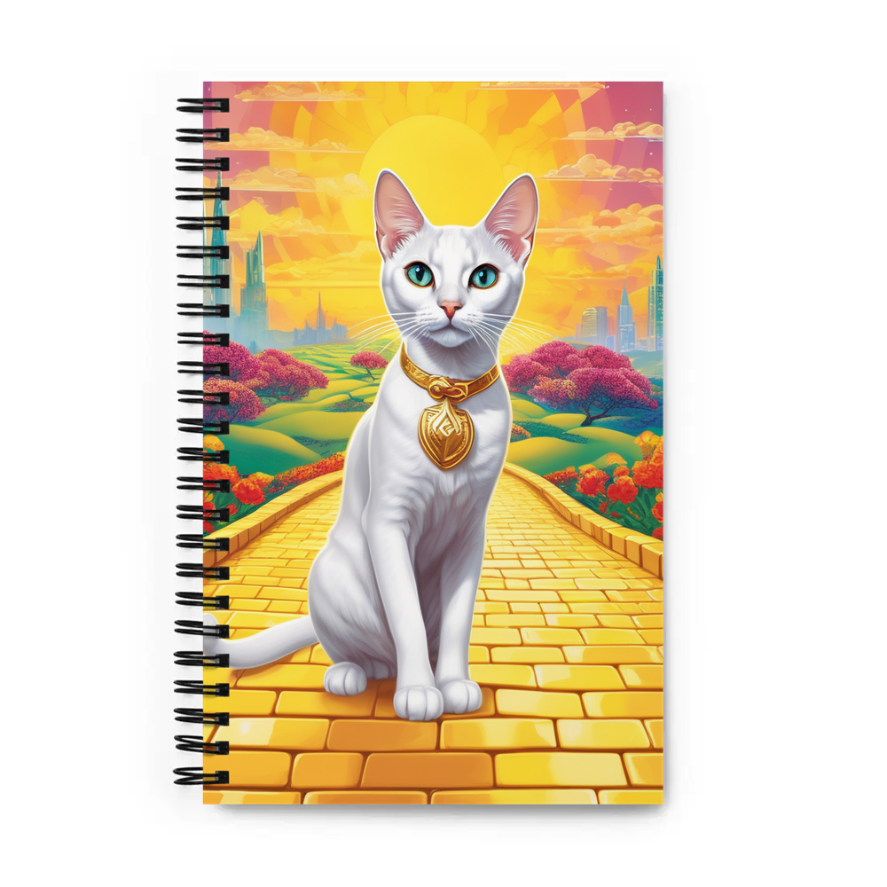 PugMug Custom White Abyssinian Cat Spiral Notebook