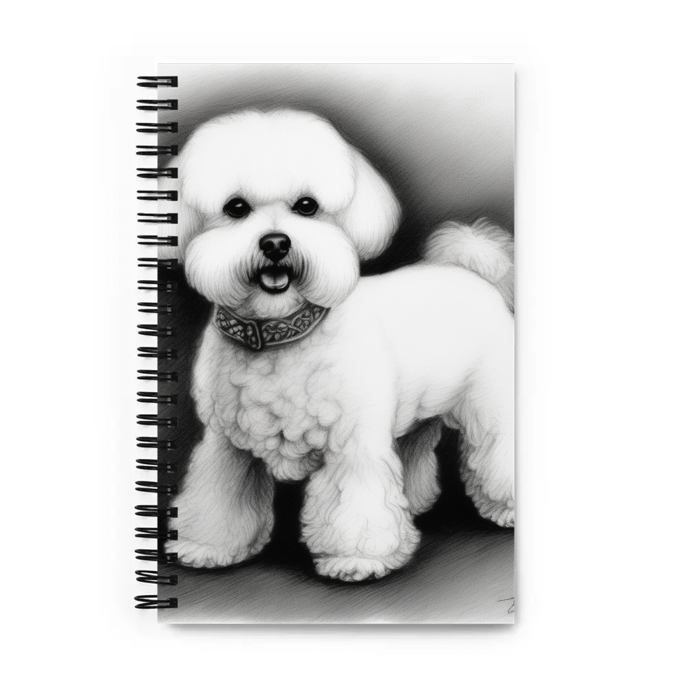 PugMug Custom Bichons Frise Spiral Notebook