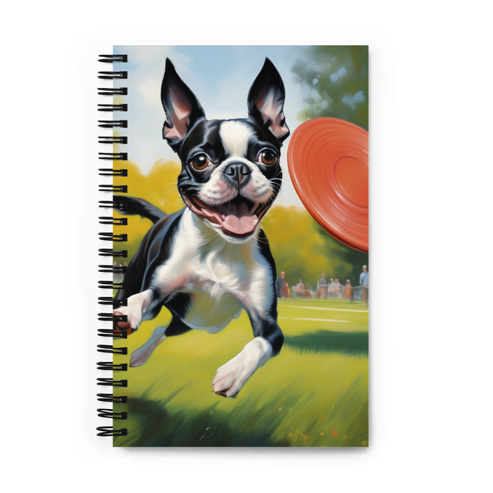 PugMug Custom Boston Terrier Spiral Notebook