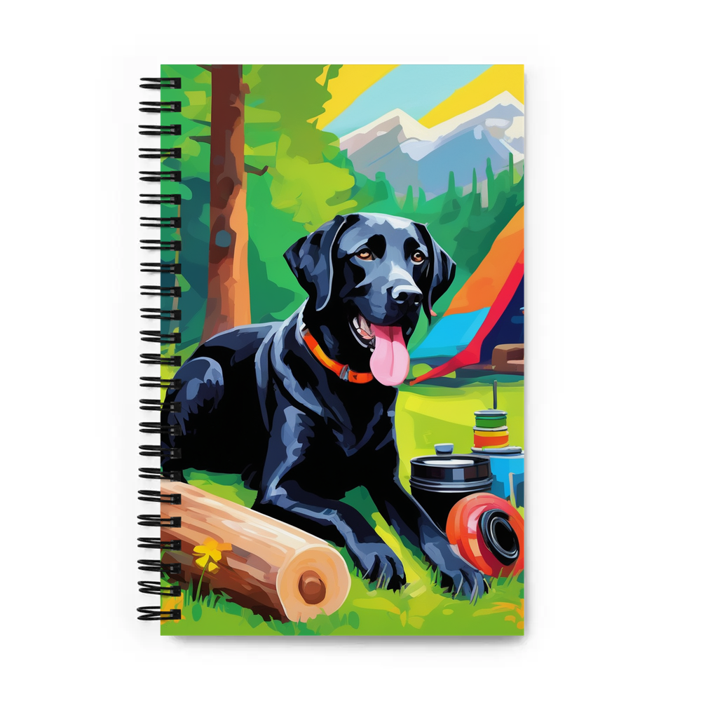 PugMug Custom Black Labrador Retriever Spiral Notebook