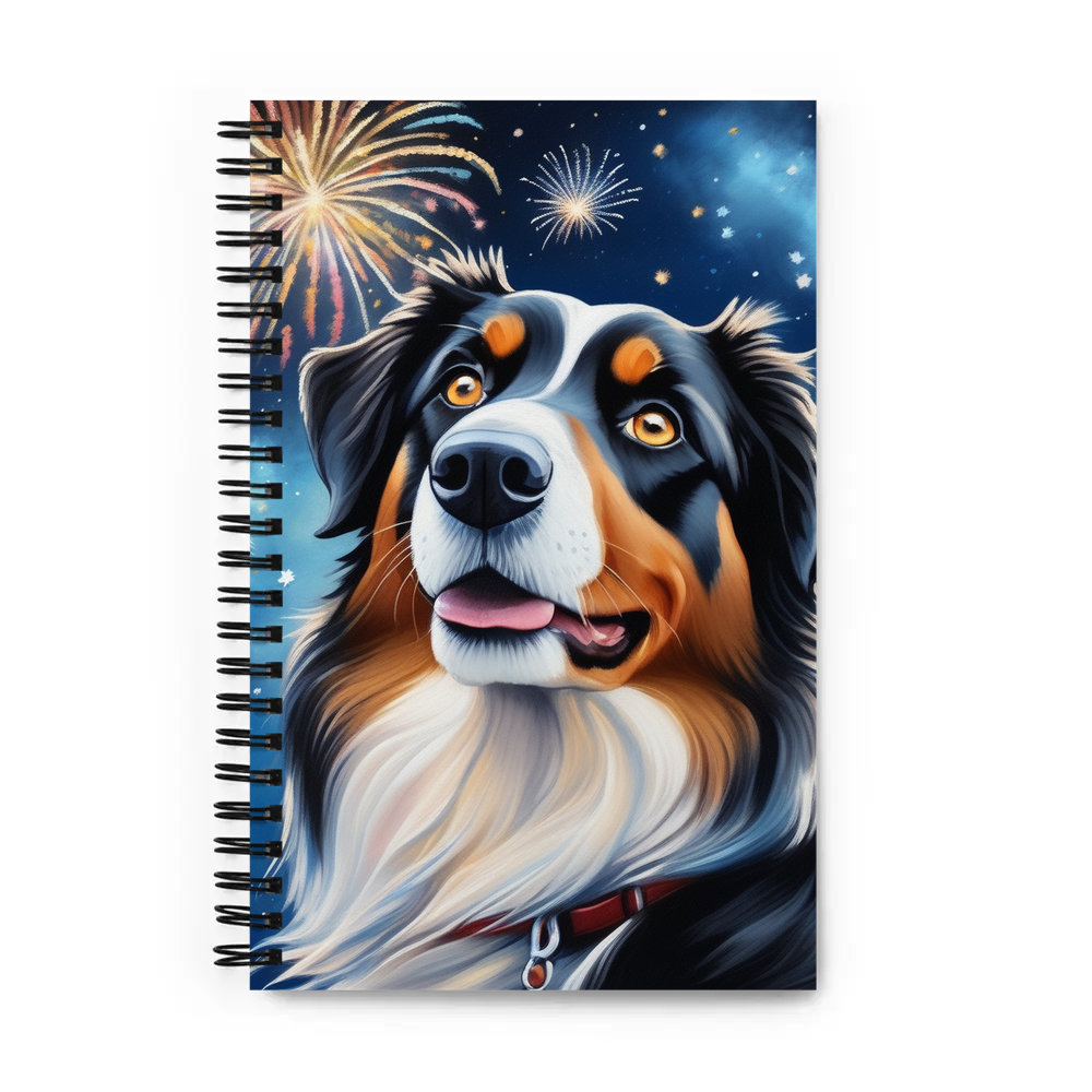 PugMug Custom Miniature American Shepherd Spiral Notebook