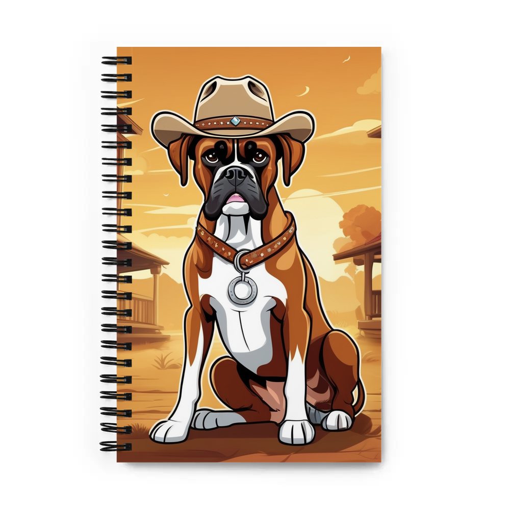 PugMug Custom Boxer Dog Spiral Notebook