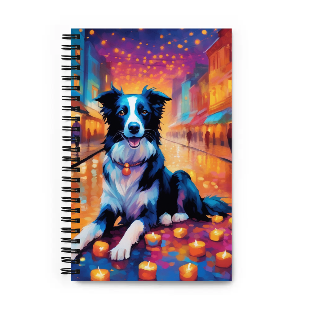 PugMug Custom Border Collie Spiral Notebook