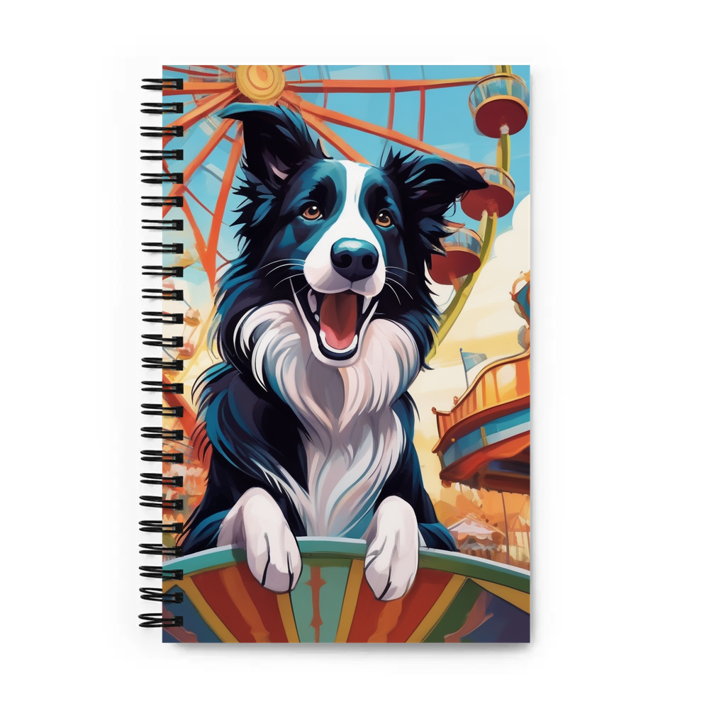 PugMug Custom Border Collie Spiral Notebook