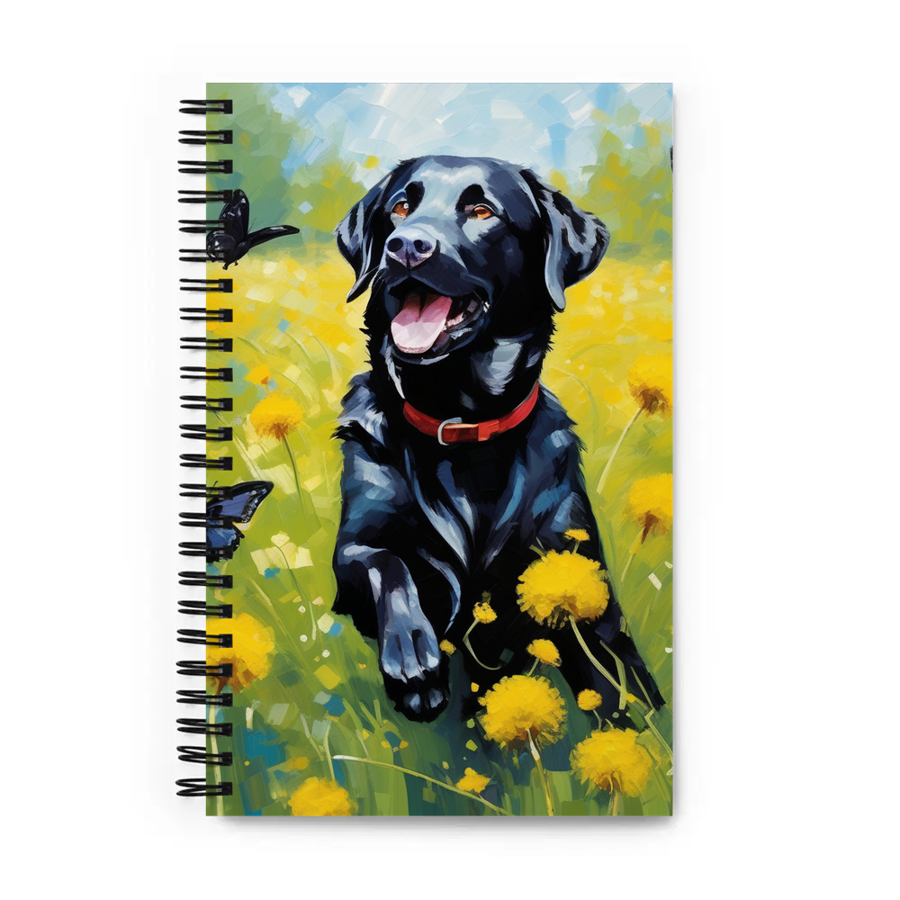 PugMug Custom Black Labrador Retriever Spiral Notebook