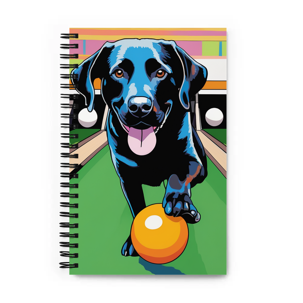 PugMug Custom Black Labrador Retriever Spiral Notebook