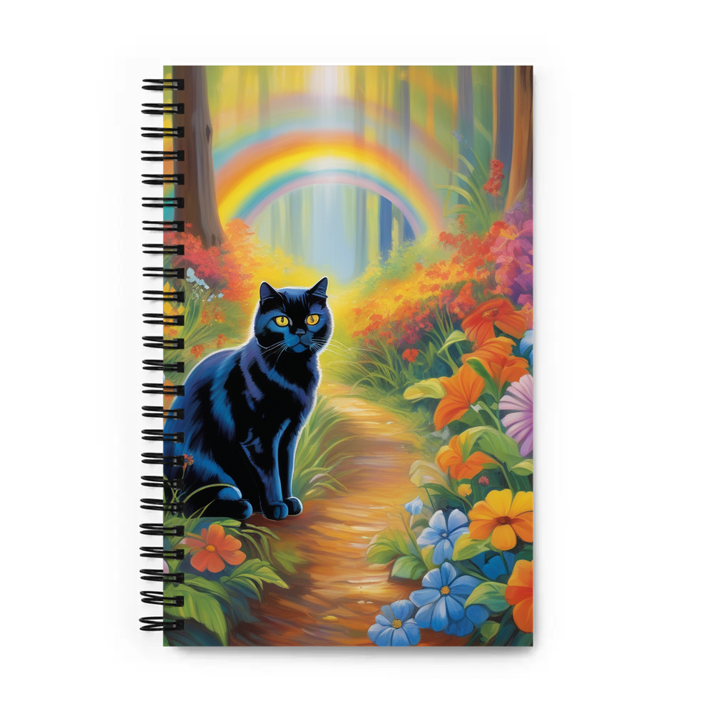 PugMug Custom Black Scottish Fold Cat Spiral Notebook