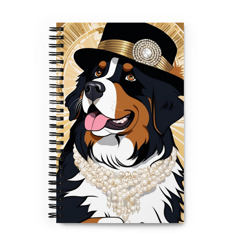 PugMug Custom Bernese Mountain Dog Spiral Notebook