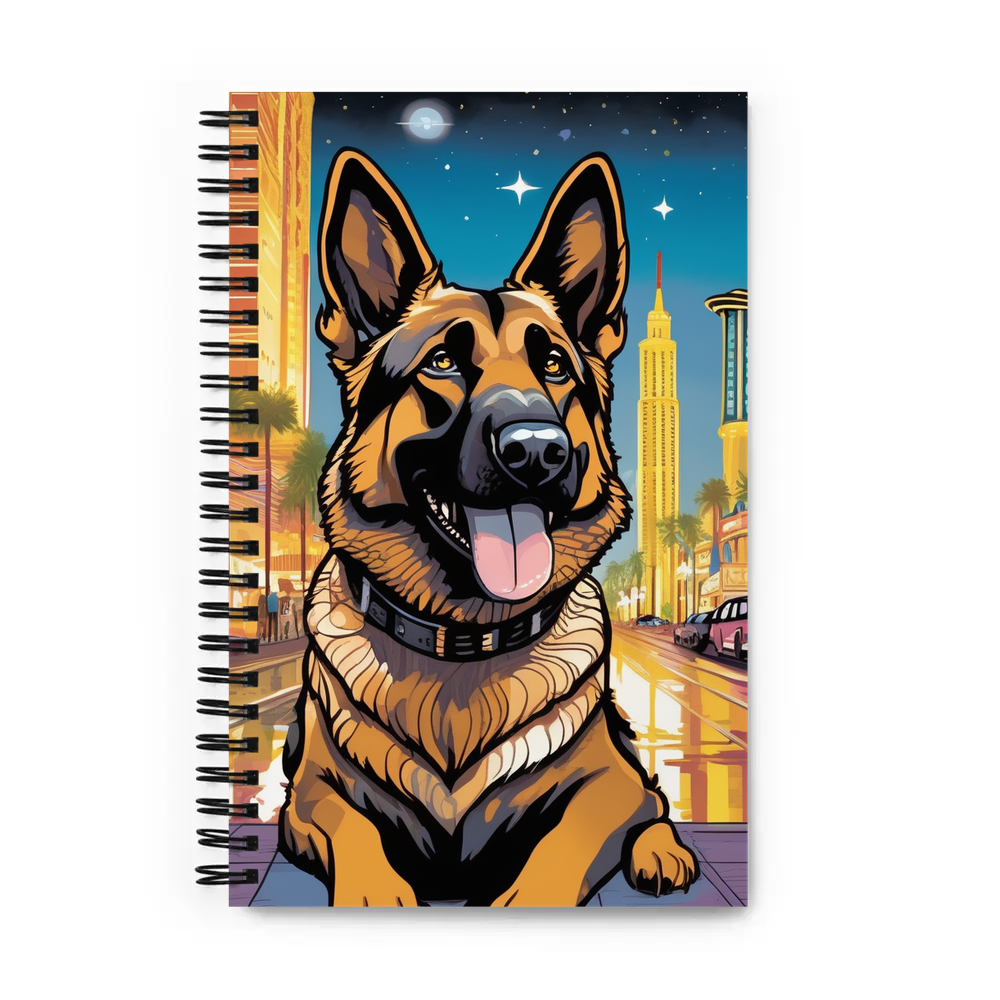 PugMug Custom German Shepherd Dog Spiral Notebook