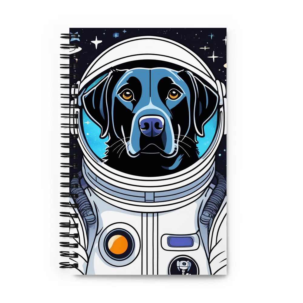 PugMug Custom Black Labrador Retriever Spiral Notebook