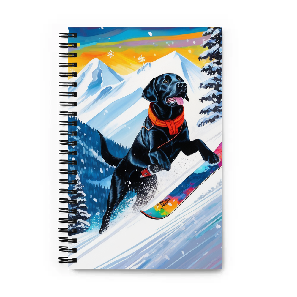 PugMug Custom Black Labrador Retriever Spiral Notebook