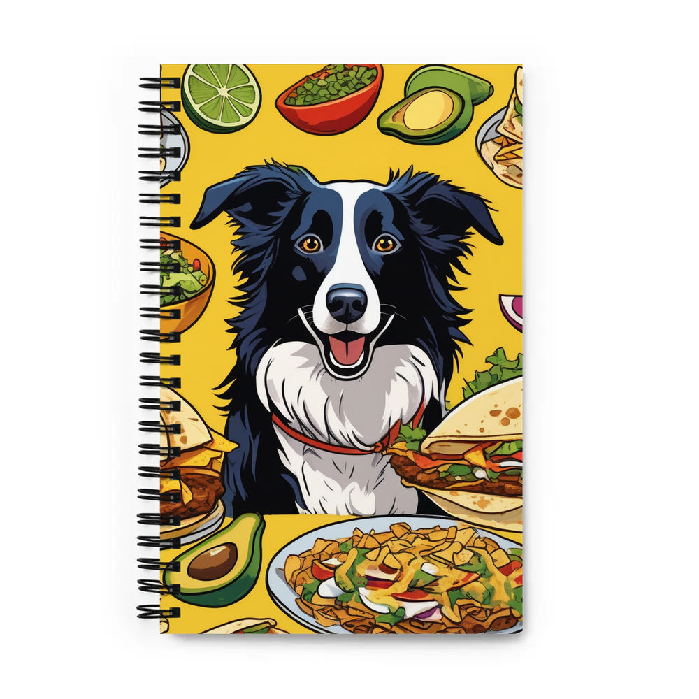 PugMug Custom Border Collie Spiral Notebook