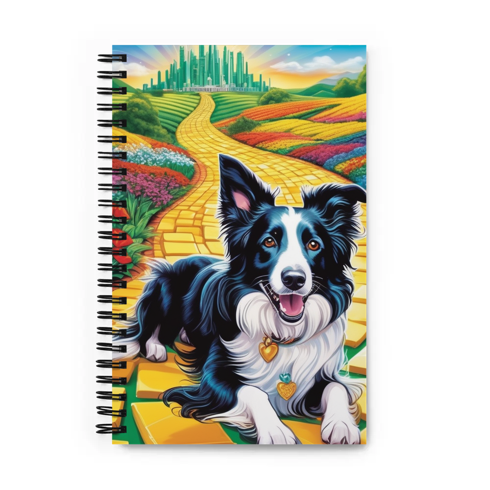 PugMug Custom Border Collie Spiral Notebook