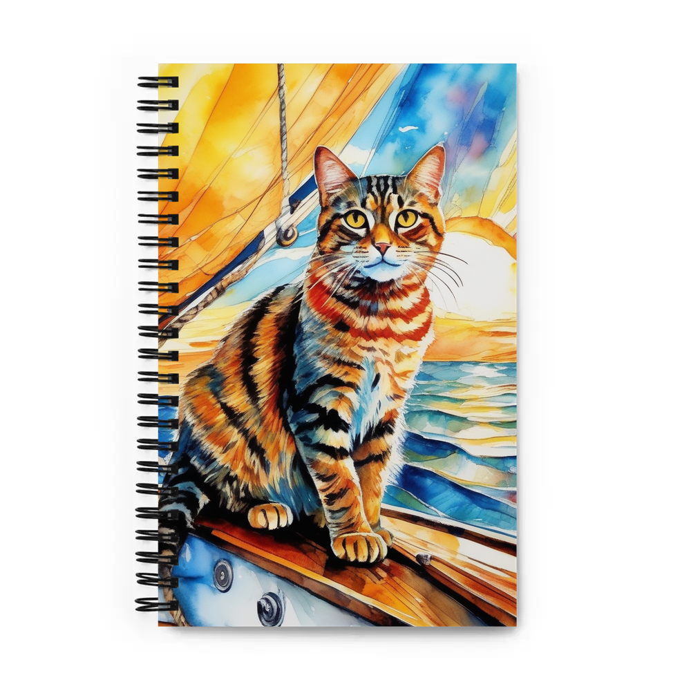 PugMug Custom Tabby Exotic Cat Spiral Notebook