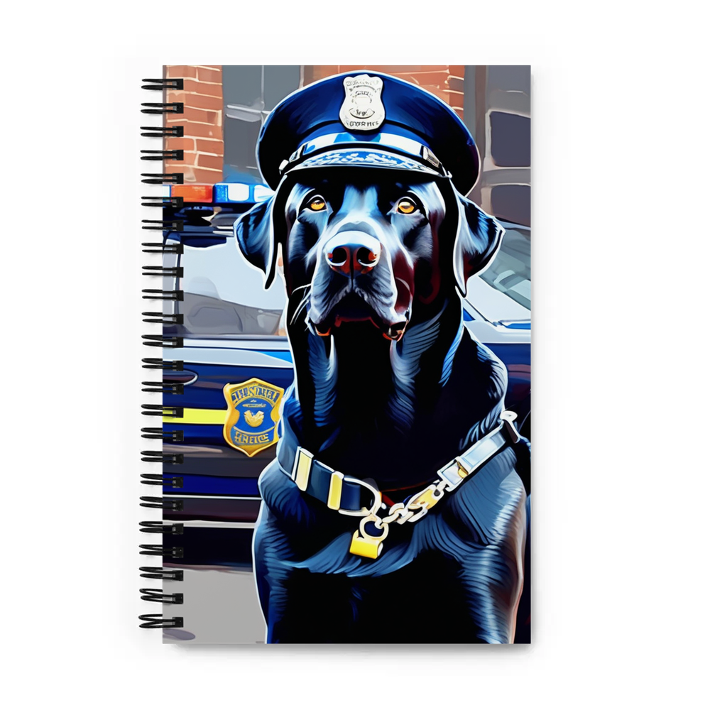 PugMug Custom Black Labrador Retriever Spiral Notebook