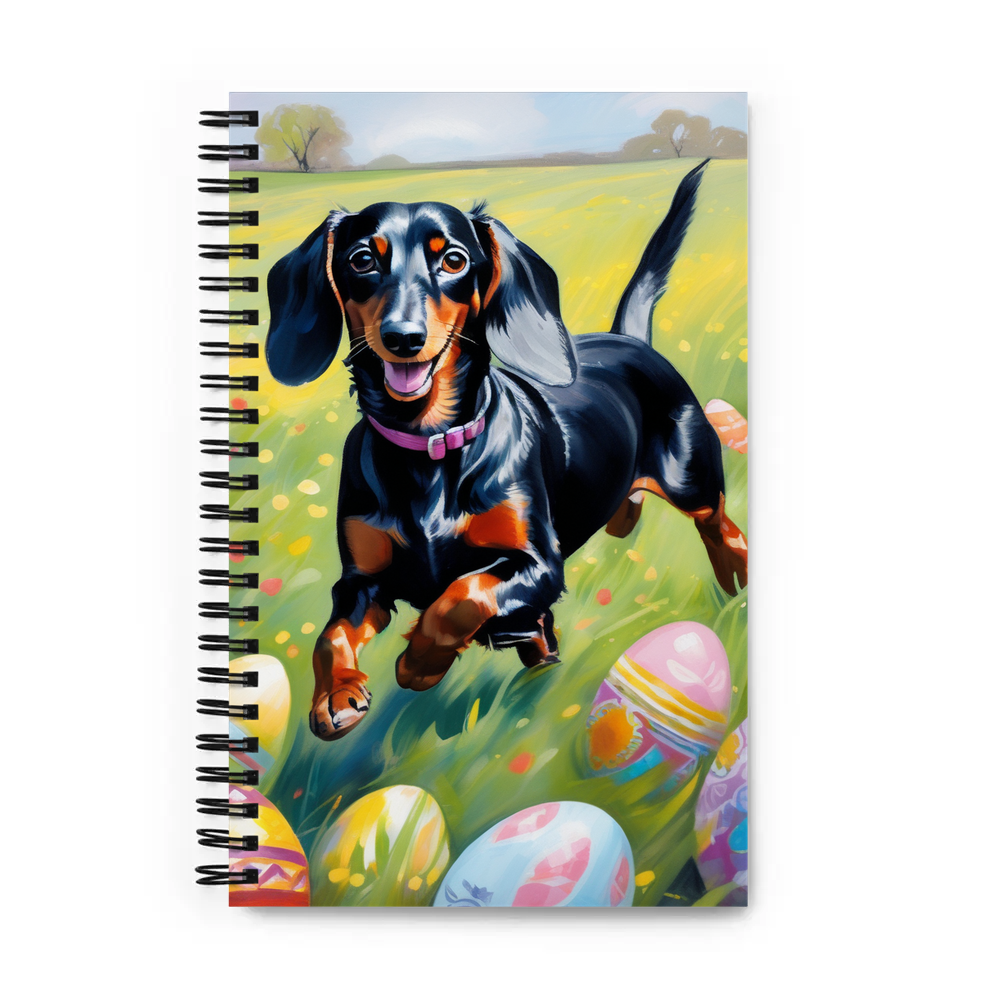 PugMug Custom Black Dachshund Spiral Notebook