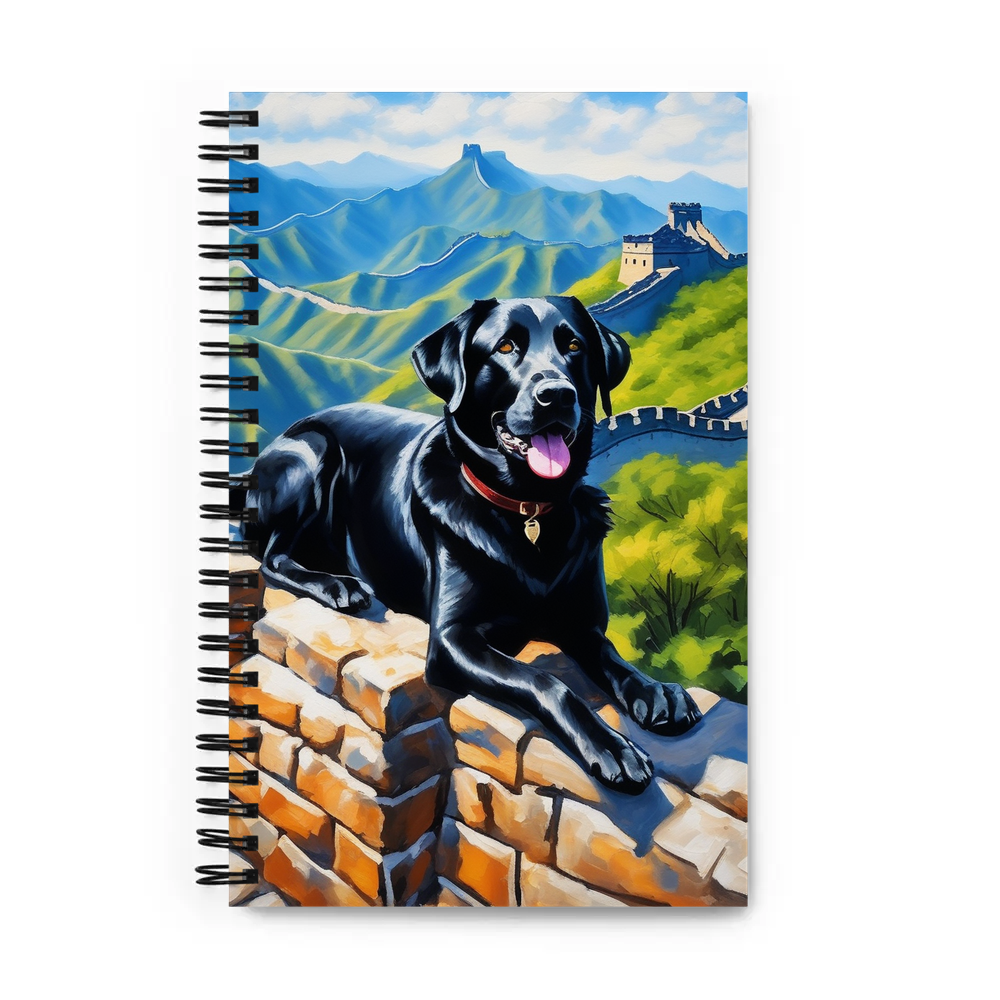 PugMug Custom Black Labrador Retriever Spiral Notebook