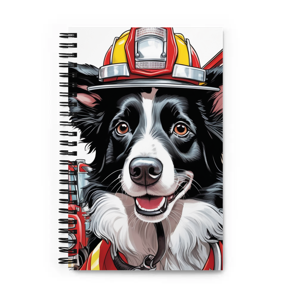 PugMug Custom Border Collie Spiral Notebook