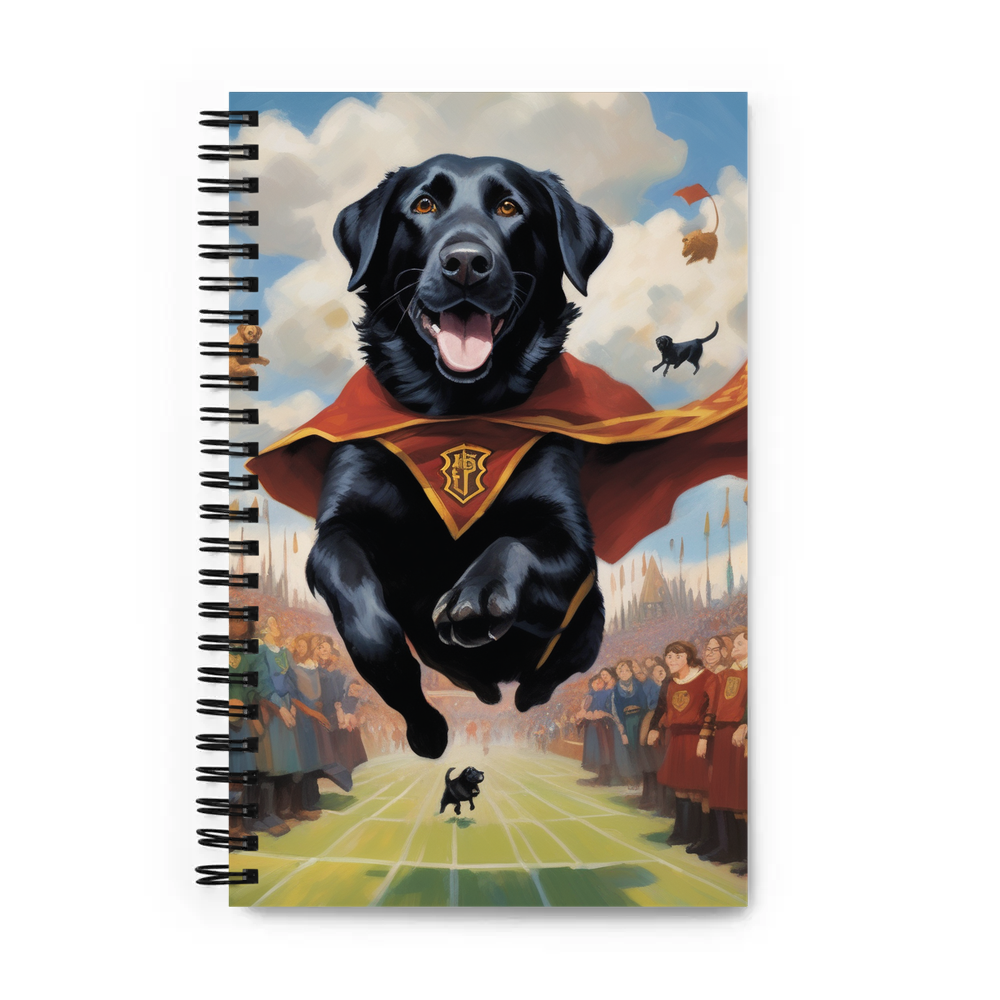 PugMug Custom Black Labrador Retriever Spiral Notebook