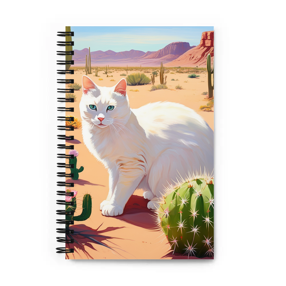 PugMug Custom White Companion Cat Spiral Notebook