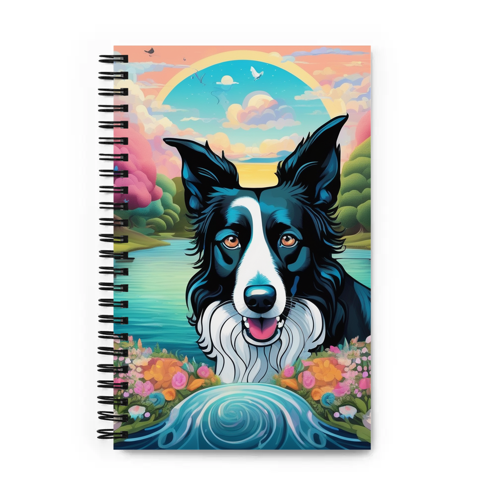 PugMug Custom Border Collie Spiral Notebook