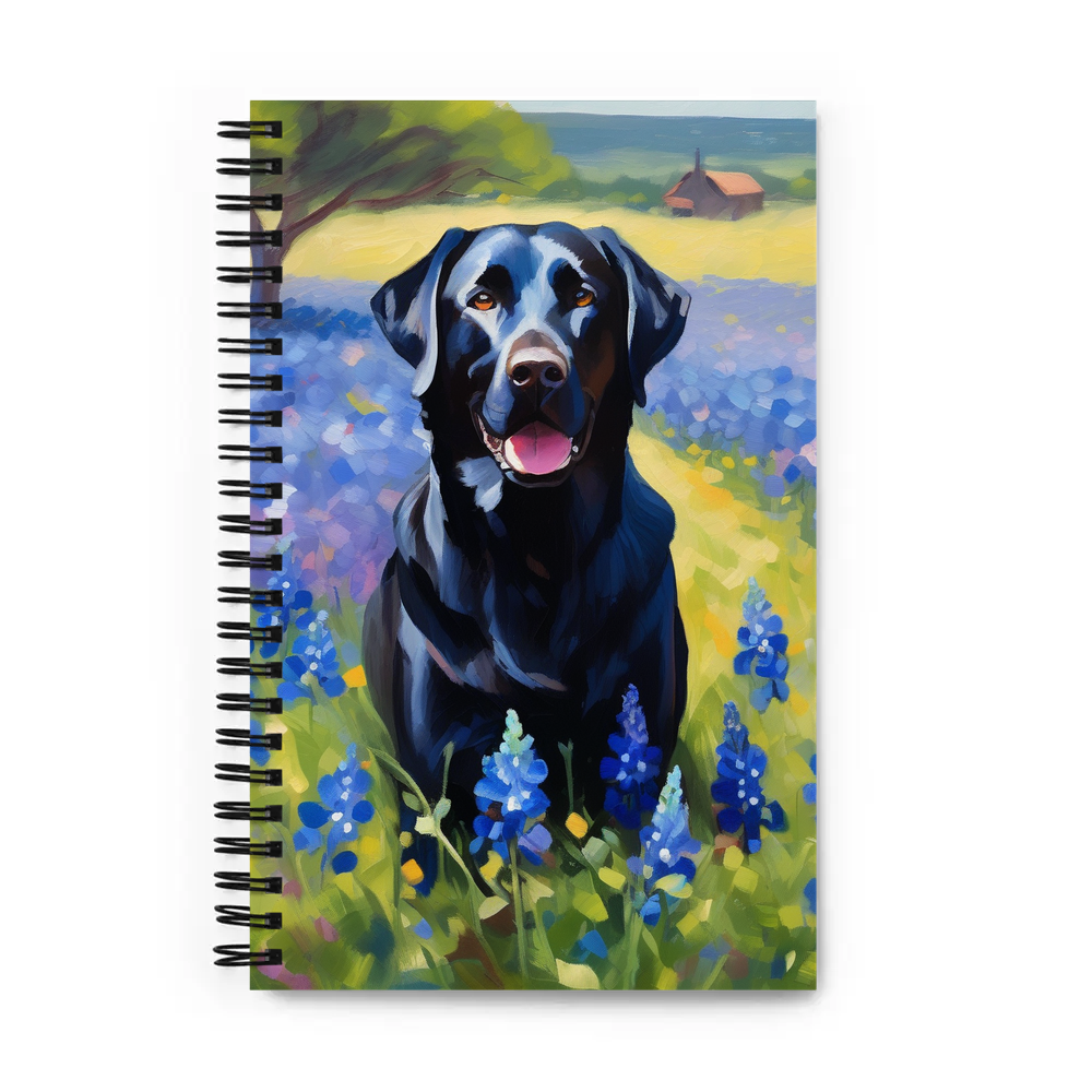 PugMug Custom Black Labrador Retriever Spiral Notebook