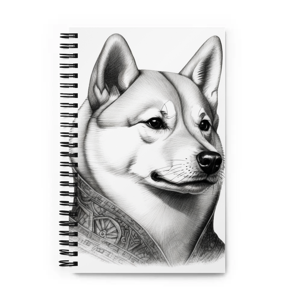 PugMug Custom Shiba Inu Spiral Notebook