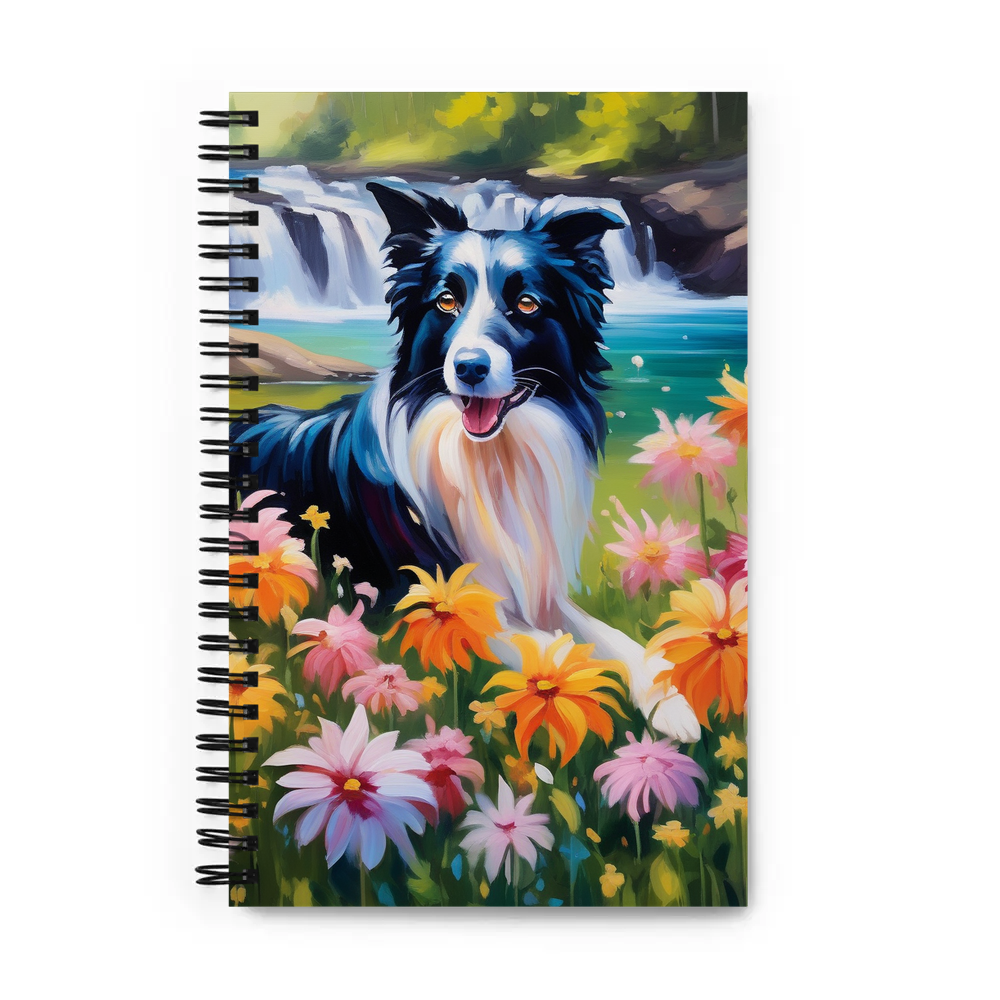 PugMug Custom Border Collie Spiral Notebook