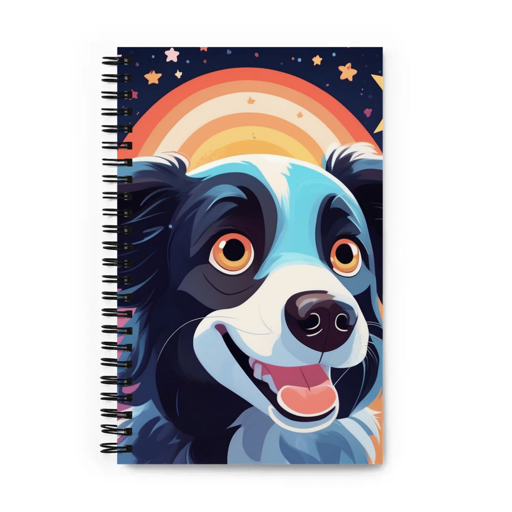 PugMug Custom Border Collie Spiral Notebook