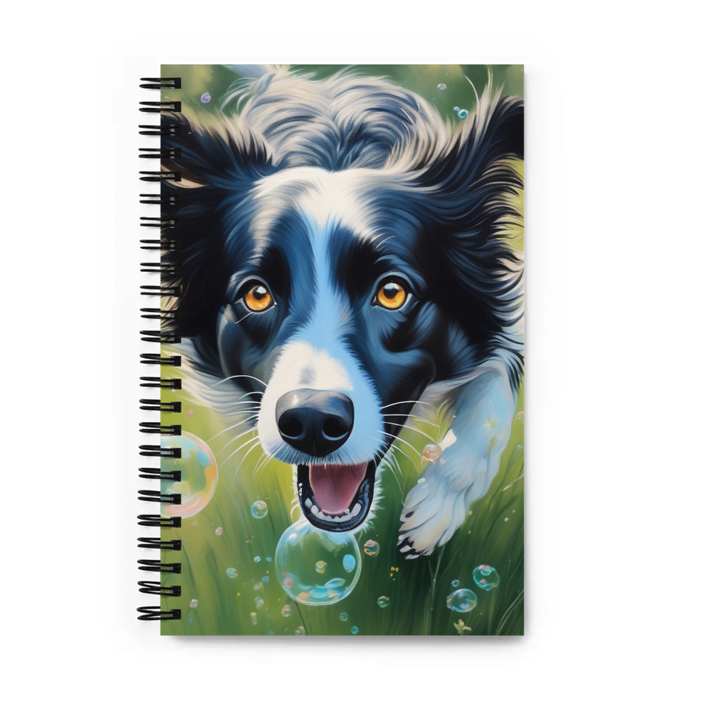 PugMug Custom Border Collie Spiral Notebook