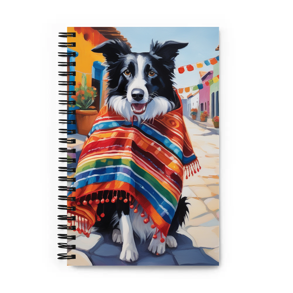 PugMug Custom Border Collie Spiral Notebook