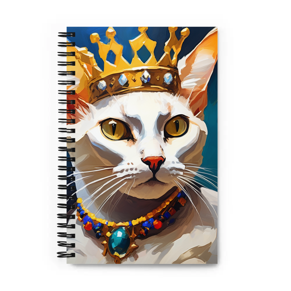 PugMug Custom White Abyssinian Cat Spiral Notebook