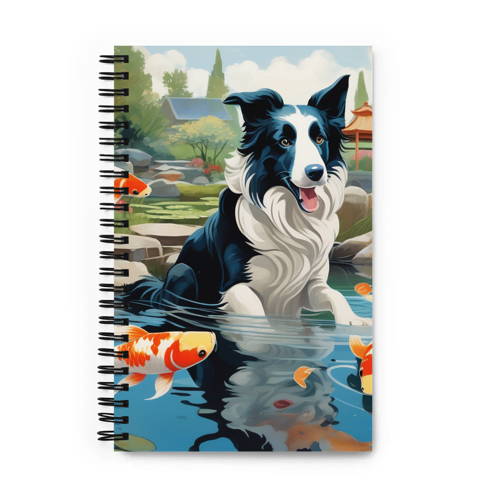 PugMug Custom Border Collie Spiral Notebook